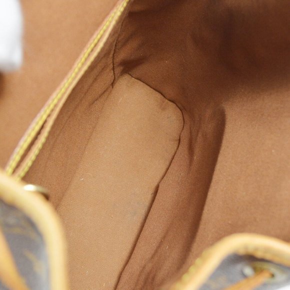 LV Louis Vuitton Backpack Bag Montsouris MM Brown Monogram - Picture 6 of 10